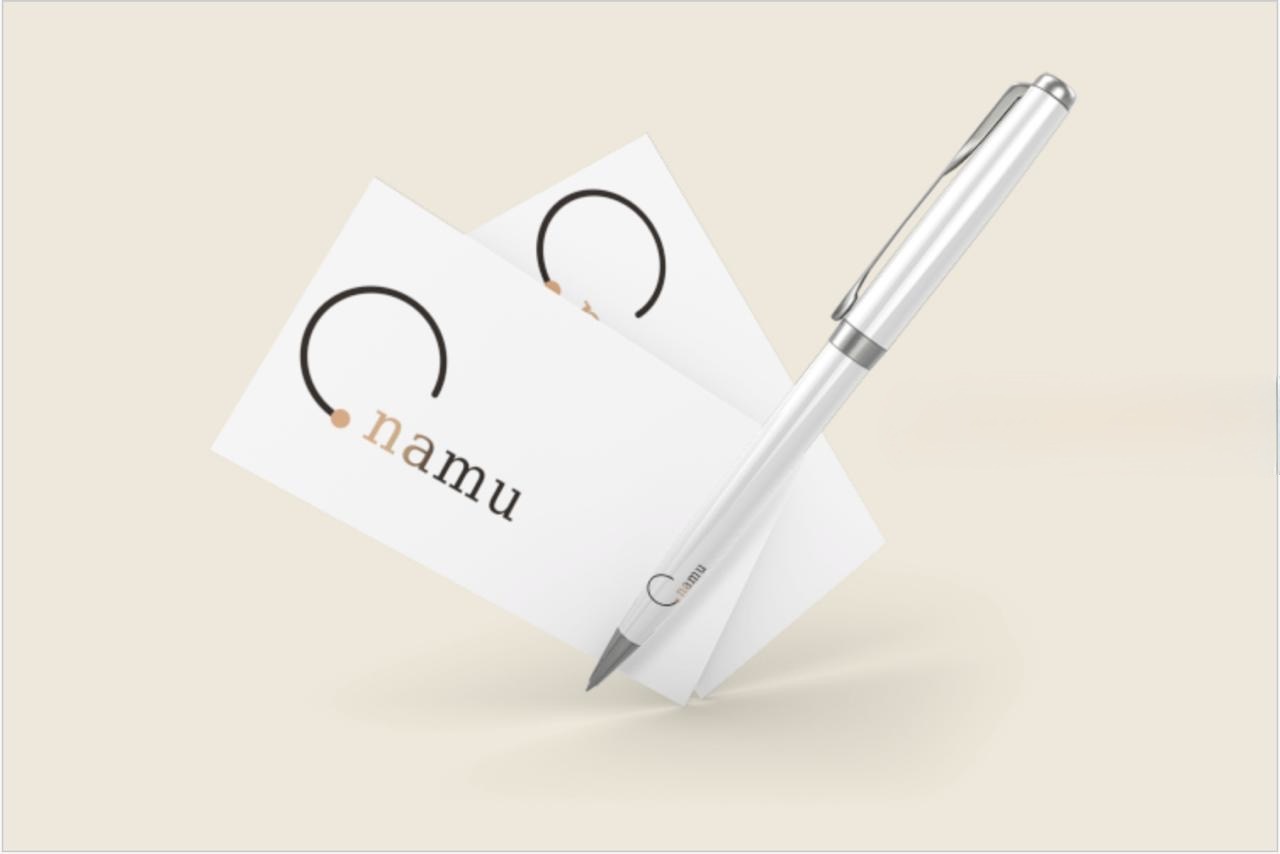 Namu card and pen mockup